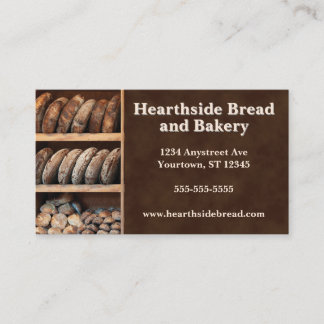 Bäckerei-Regale für Artisan-Brot Boulangerie Visitenkarte