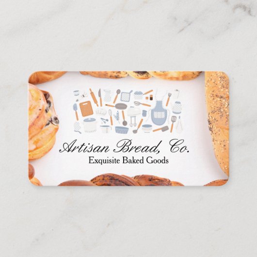 Bäckerei | Restaurant | Gebäck Visitenkarte (Vorderseite)