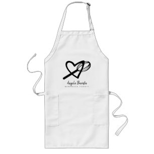 Bäckerei Riesiges Herz Liebe Kuchen Business Whisk Lange Schürze