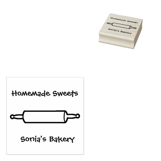 Bäckerei Rolling Button Art Briefmarke Gummistempel (Stempel)