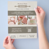 Bäckerei Rolling Button Business Marketing Flyer (Hand)