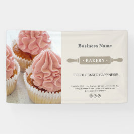 Bäckerei Rolling Button Foto Business Banner