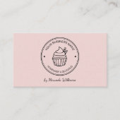 Bäckerei Rosa Ihr eigenes Logo QR Social Media Visitenkarte (Vorderseite)