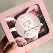 Bäckerei Rose Gold Glitzer Tropfen Konditorei Koch