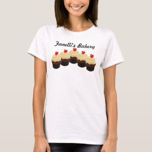Bäckerei Rotes Samt Kuchen T-Shirt