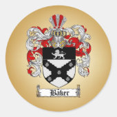 Bäckerei Runder Aufkleber (Vorderseite)