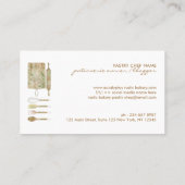 Bäckerei Rustikale Blumenbeete niedlicher Koch Visitenkarte (Rückseite)