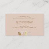 Bäckerei Rustikaler Löffel rollendes Button Whisky Visitenkarte (Rückseite)