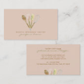 Bäckerei Rustikaler Löffel rollendes Button Whisky Visitenkarte (Vorne/Hinten)