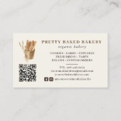 Bäckerei Rustikales Aquarellbrot Visitenkarte (Rückseite)