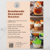 Bäckerei Saisonmenü Flyer für kundenspezifische Lo (Vorne)