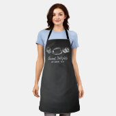 Bäckerei Schwarz-weiß Schürze (Getragen)