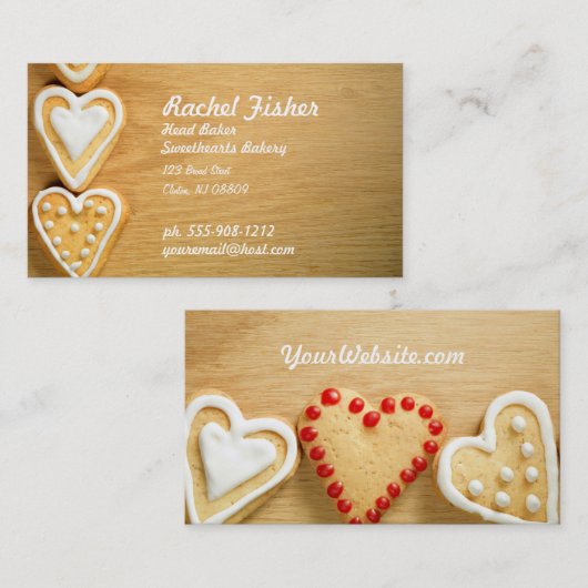 Bäckerei-selbst gemachte visitenkarte (Vorne/Hinten)