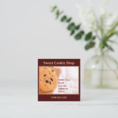 Bäckerei Shop Baker Cookie Quadratische Visitenkarte (Stehend Vorderseite)