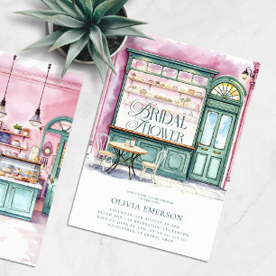 Bäckerei Shop Brautparty Einladung