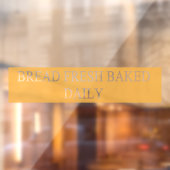 Bäckerei Shop Brot Baked Fresh Daily Transparent Fensteraufkleber (Blatt 2)