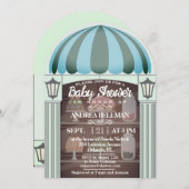 Bäckerei Shop Fenster Baby Boy Dusche Einladung (Vorne/Hinten)