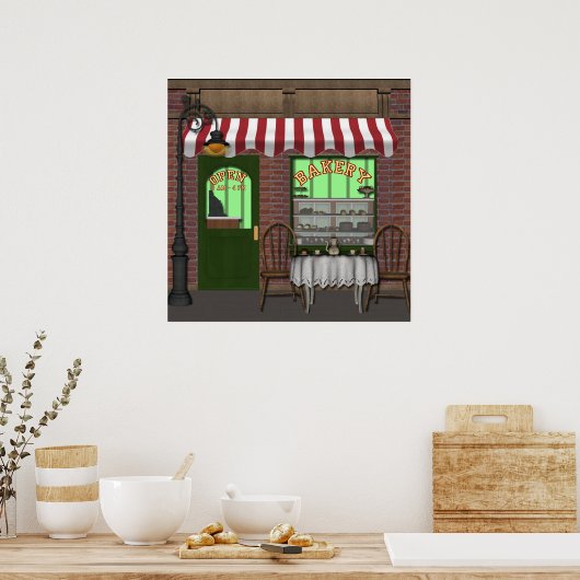 Bäckerei Shop Spaß Business oder Zuhause Poster (Küche)