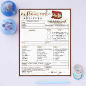 Bäckerei Strawberry Käse Bestellformular Flyer (Einzeln)