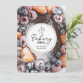 Bäckerei / Süßwarengeschäft / Bäckerei (Vorlage) Menükarte (Stehend Vorderseite)