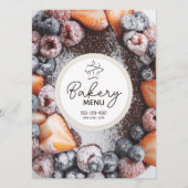 Bäckerei / Süßwarengeschäft / Bäckerei (Vorlage) Menükarte (Vorderseite)