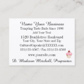 Bäckerei / Süßwarengeschäft / Ice Creme Business C Visitenkarte (Rückseite)