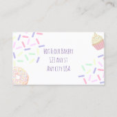 Bäckerei Themen Visitenkarte (Rückseite)