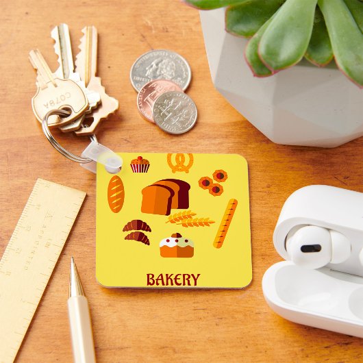 Bäckerei Themenbrot Gebäck und Süßigkeiten Schlüsselanhänger