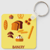 Bäckerei Themenbrot Gebäck und Süßigkeiten Schlüsselanhänger (Rückseite)
