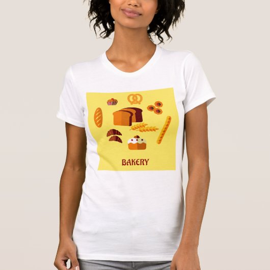Bäckerei Themenbrot Gebäck und Süßigkeiten T-Shirt (Vorderseite)