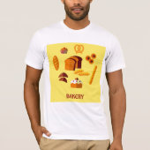 Bäckerei Themenbrot Gebäck und Süßigkeiten T-Shirt (Vorderseite)