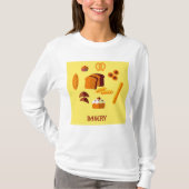 Bäckerei Themenbrot Gebäck und Süßigkeiten T-Shirt (Vorderseite)
