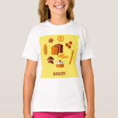 Bäckerei Themenbrot Gebäck und Süßigkeiten T-Shirt (Vorderseite)