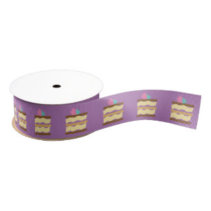 Bäckerei-Tortenscheibe mit Herzen Ripsband