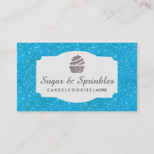 Bäckerei u. Catering-blaue Visitenkarte