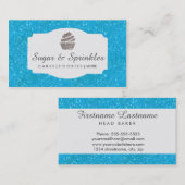 Bäckerei u. Catering-blaue Visitenkarte (Vorne/Hinten)