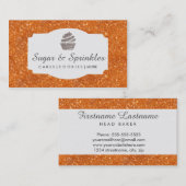 Bäckerei u. Catering-orange Visitenkarte (Vorne/Hinten)