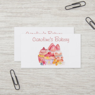 Bäckerei und Backwaren Boutique, Cupcakes und Gebä Visitenkarte