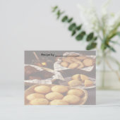 Bäckerei und Breads Rezeptkarte Postkarte (Stehend Vorderseite)