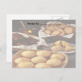 Bäckerei und Breads Rezeptkarte Postkarte (Vorne/Hinten)