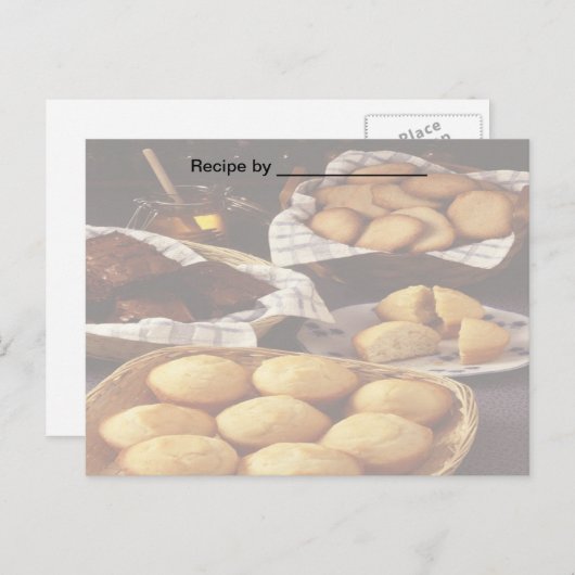 Bäckerei und Breads Rezeptkarte Postkarte (Vorne/Hinten)