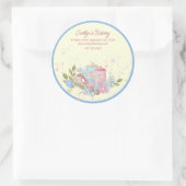 Bäckerei und Konditorei Personalisiert Blue Edge Runder Aufkleber (Tasche)