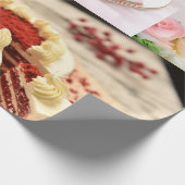 Bäckerei und Tortenmuster Geschenkpapier (Ecke)