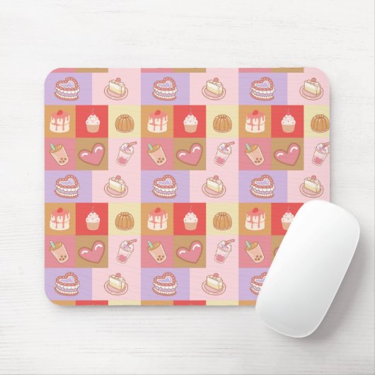 Bäckerei und Tortenmuster Mousepad (Mit Mouse)