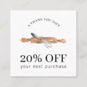 Bäckerei Utensids Whisk Koch Logo Catering Busines Rabattkarte (Vorderseite)