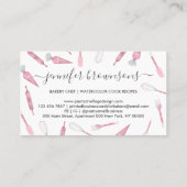 Bäckerei Utensils hausgemachte Visitenkarte (Rückseite)