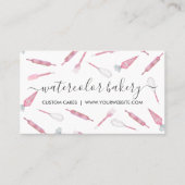 Bäckerei Utensils hausgemachte Visitenkarte (Vorderseite)