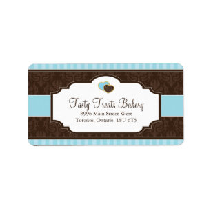 Bäckerei-verpackenaufkleber Adressaufkleber
