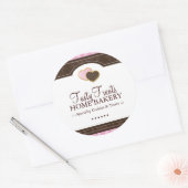 Bäckerei-verpackenaufkleber Runder Aufkleber (Umschlag)