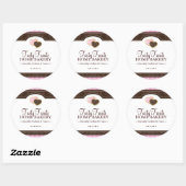 Bäckerei-verpackenaufkleber Runder Aufkleber (Blatt)